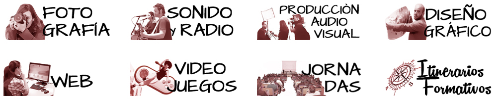 Mosaico de fotos de los diferentes cursos